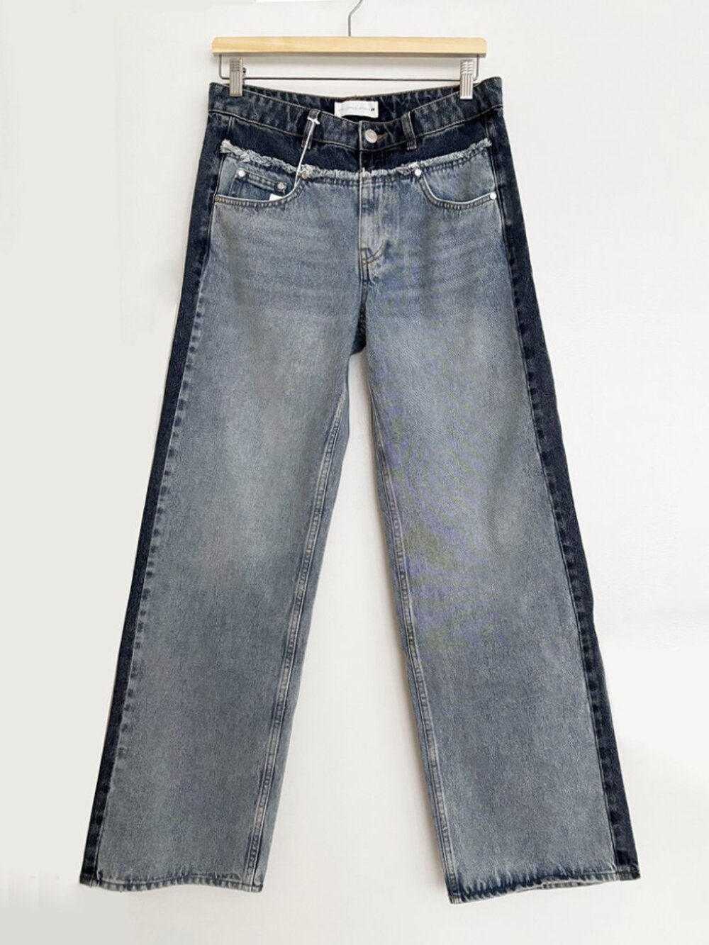 Stella McCartney x H&M Two-Tone Straight-Leg Jeans EU 38/ US 6 - Picture 11 of 16